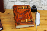 7x9 inches Moose Leather Journal, Elk Book, A5 Personalized Leather Journal, Notebook, Diary, Custom Journal, Gift Book, Animal Journal, TiVergy Book