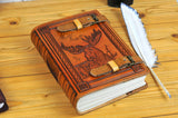 7x9 inches Moose Leather Journal, Elk Book, A5 Personalized Leather Journal, Notebook, Diary, Custom Journal, Gift Book, Animal Journal, TiVergy Book