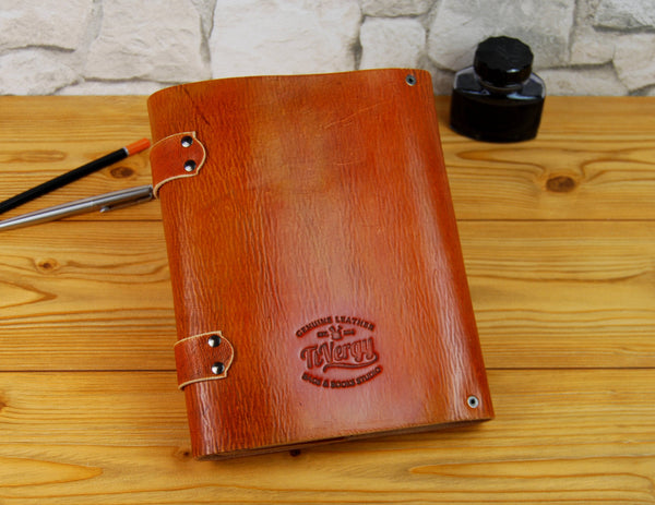 Handmade Leather Recipe Book, Personalized Engraving Name Journal Notebook,  Custom Family Cookbooks,  Anniversary|Birthday|Thanksgiving|Christmas|Mothe