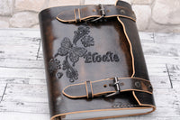 Butterfly Leather Journal Travel Book Sketchbook Custom Personalized Leather Journal Notebook Diary  Gift TiVergy Book