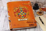 A4 Family Coat of Arms Leather Journal, Notebook For Custom Order, Family Crest, Fathers Day Gift, Personalized Book, TiVergy Journal